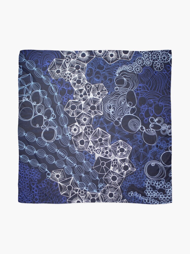 Alternate view of Rock Pool Blue #1 Scarf