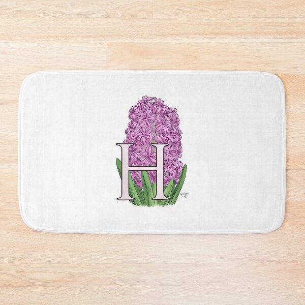Artikelvorschau, H steht für Hyacinth Flower Monogram Floating entworfen und verkauft von stephsmith.