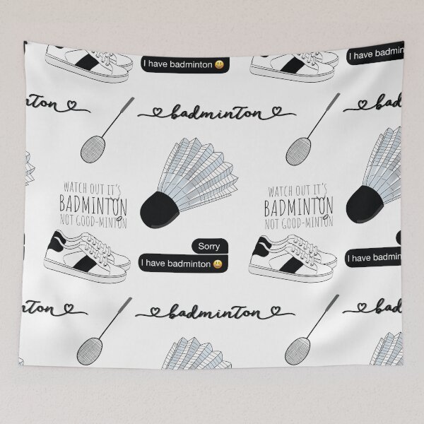 Item preview, Black Watercolor Badminton Pack designed and sold by The-Goods.