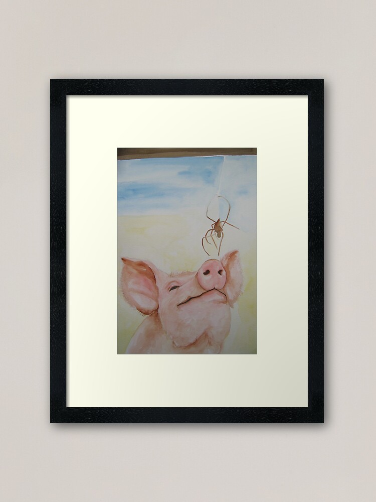 Alternate view of Wilbur and Charlotte Framed Art Print