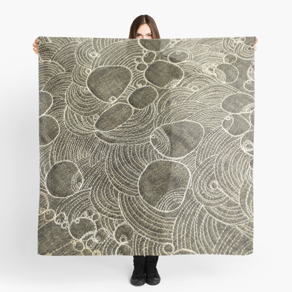 Rock Pool Grey Scarf