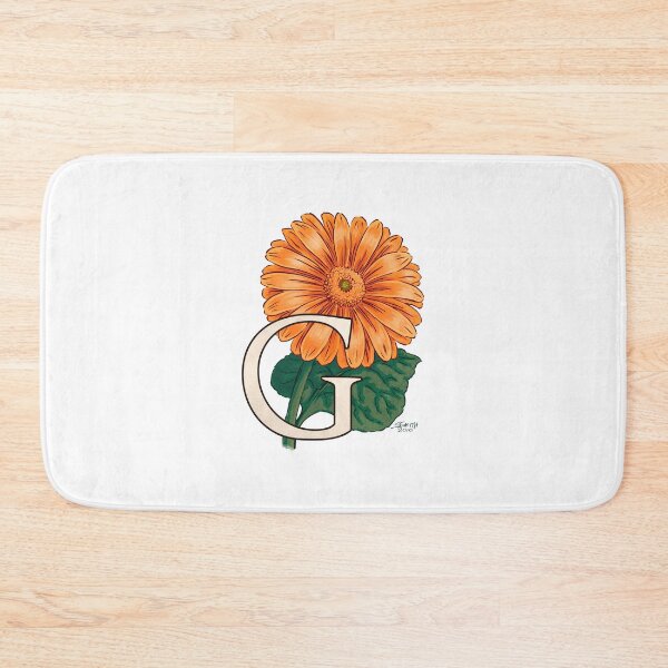 Item preview, G is for Gerbera Flower Monogram Floating designed and sold by stephsmith.