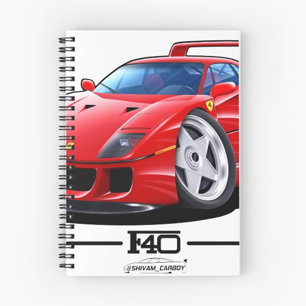 Item preview, F40 caricature artwork designed and sold by ShivamSharma.