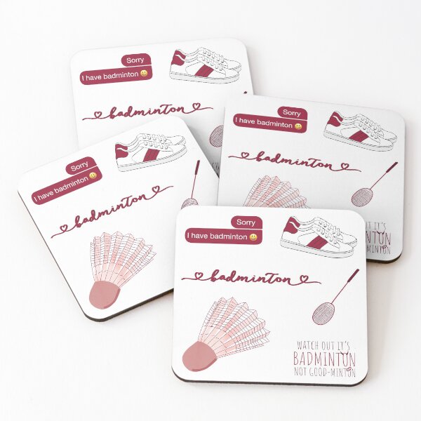 Item preview, Maroon Watercolor Badminton Pack designed and sold by The-Goods.