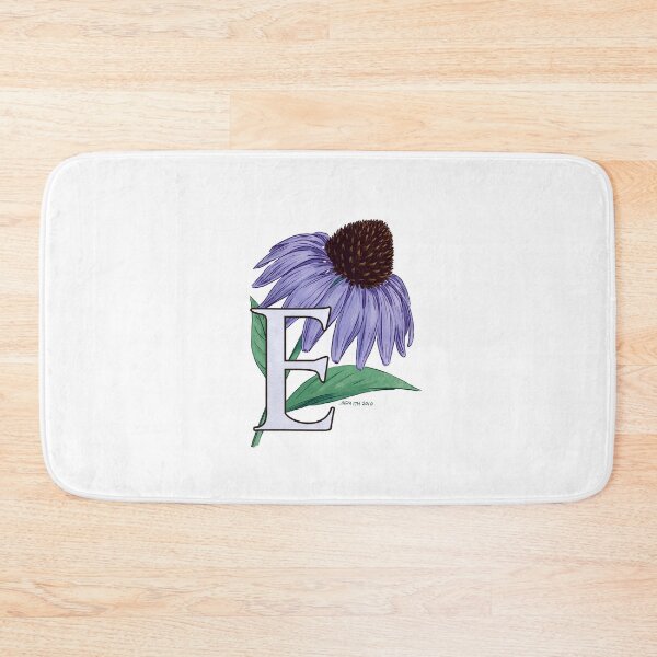 Artikelvorschau, E steht für Echinacea Flower Monogram Floating entworfen und verkauft von stephsmith.