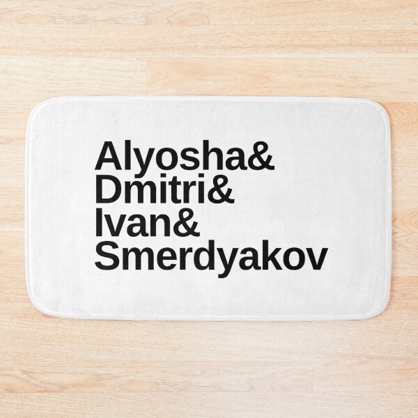 Item preview, Dostoevsky The Brothers Karamazov List: Alyosha & Dmitri & Ivan & Smerdyakov, in black lettering designed and sold by kierkegaard.