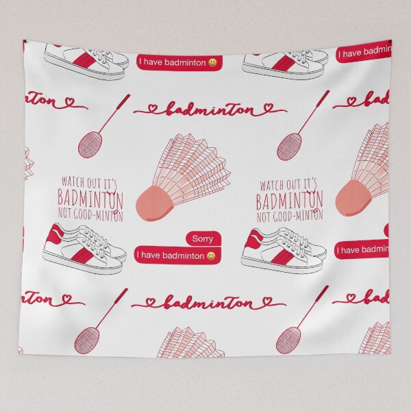 Item preview, Red Watercolor Badminton Pack designed and sold by The-Goods.