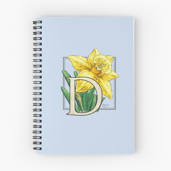 Artikelvorschau, D ist für das Narzissen-Blumen-Monogramm-Schwimmen entworfen und verkauft von stephsmith.