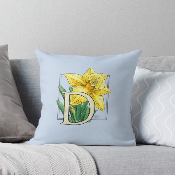 Artikelvorschau, D ist für das Narzissen-Blumen-Monogramm-Schwimmen entworfen und verkauft von stephsmith.