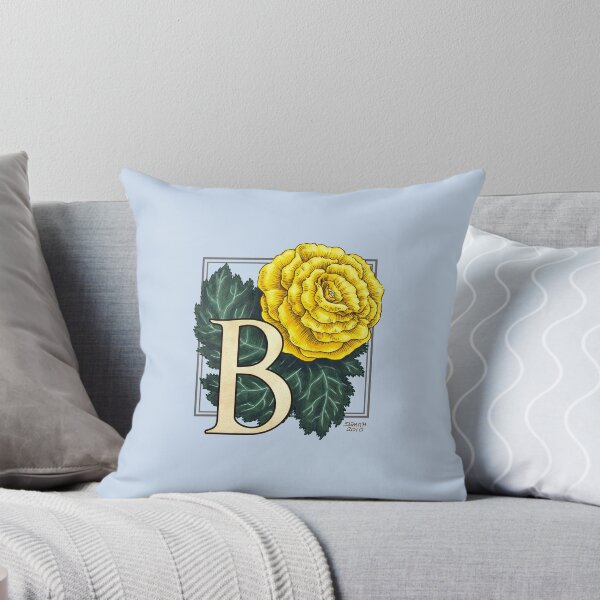 Artikelvorschau, B steht für Begonia Flower Monogram Floating entworfen und verkauft von stephsmith.