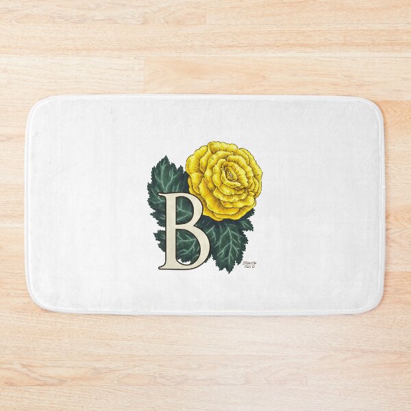 Artikelvorschau, B steht für Begonia Flower Monogram Floating entworfen und verkauft von stephsmith.