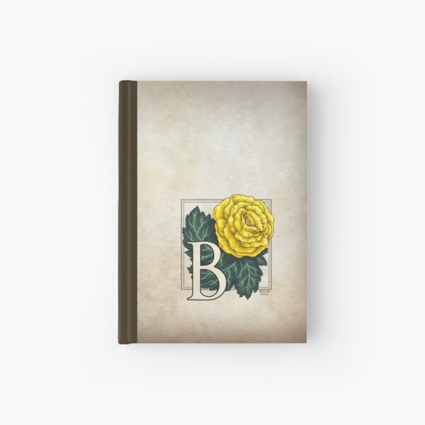 Item preview, B is for Begonia Flower Monogram Card designed and sold by stephsmith.