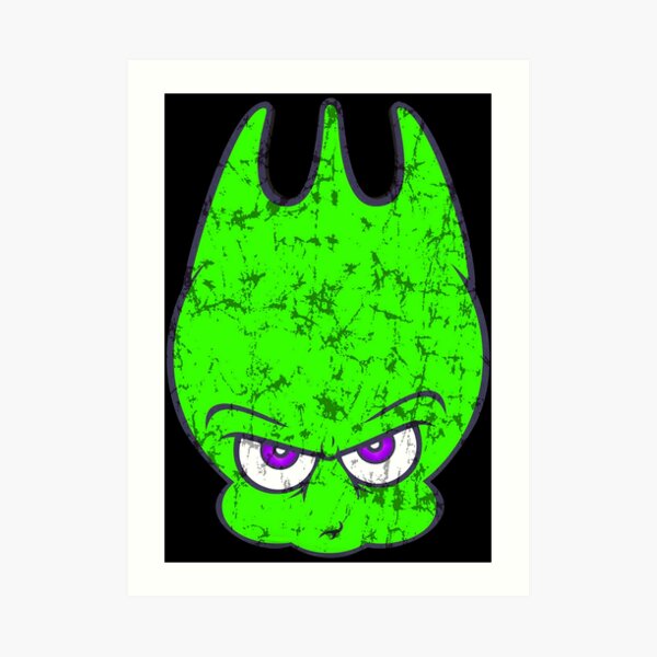 Vintage Neon Alien Sporky Art Print
