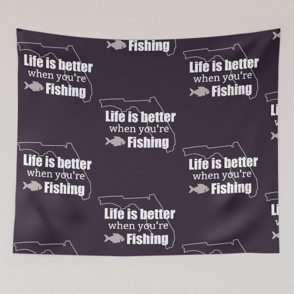 Item preview, Florida Fishing State Outline Life is Better Fisherman product designed and sold by doodabobs.