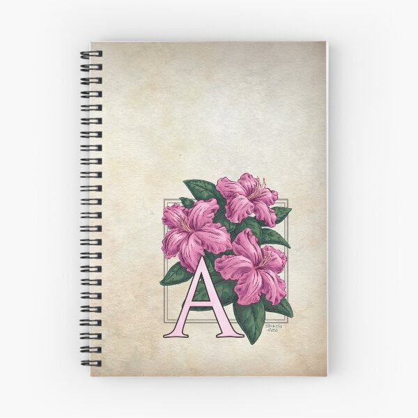Artikelvorschau, A ist für Azaleen-Blumen-Monogramm entworfen und verkauft von stephsmith.