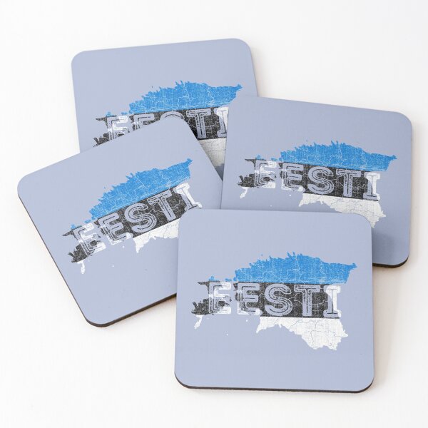 Item preview, Estonia Map Shape and Flag designed and sold by ockshirts.