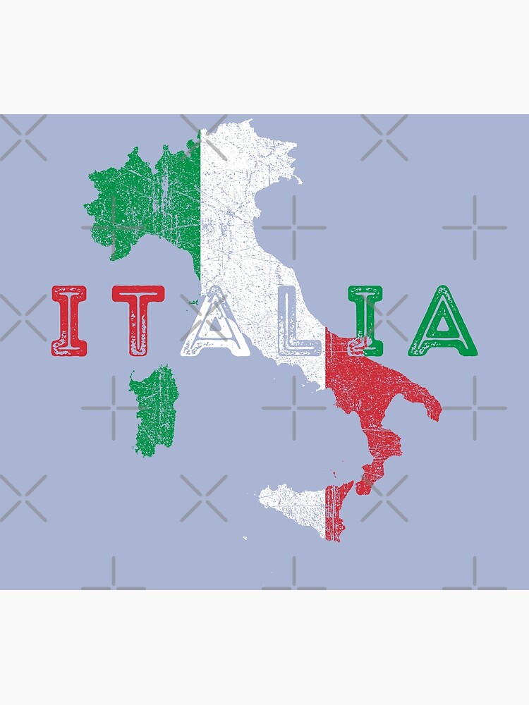 Le Drapeau de l'Italie - La carte des mondes