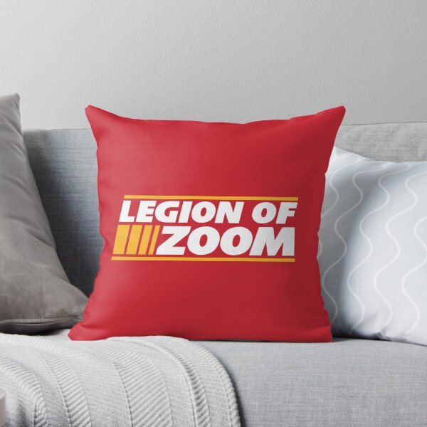 Legion of Zoom - Red Throw Pillow