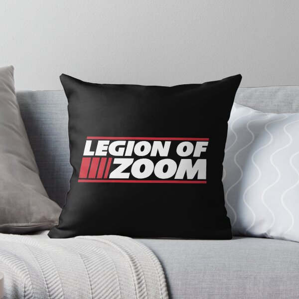 Legion of Zoom - Black Throw Pillow