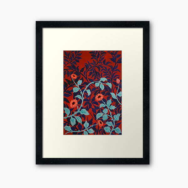 Zinnias Framed Art Print