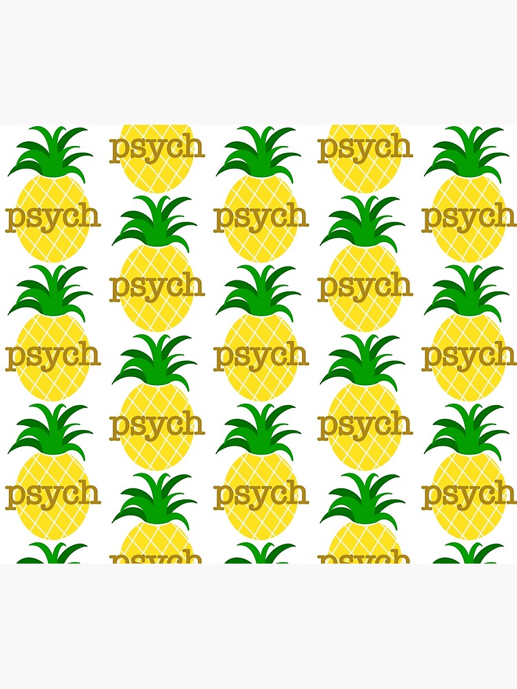"Psych Pineapple" Throw Blanket by samicreationss Redbubble