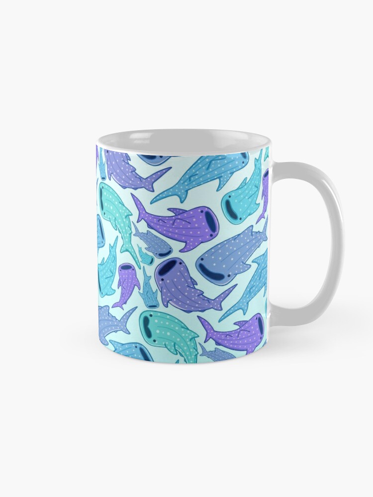 Cute Pink Narwhal Bubble Pattern Travel Mug