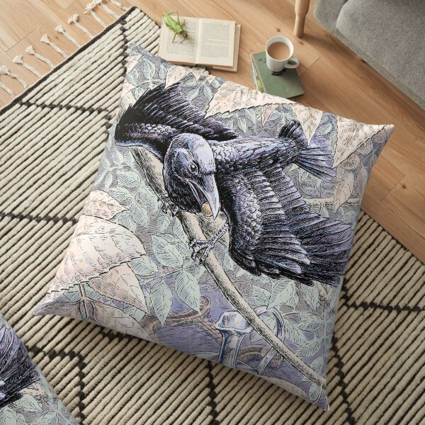 The Crow and the Pitcher Floor Pillow