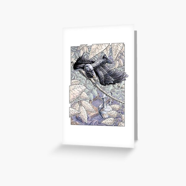 The Crow and the Pitcher Greeting Card