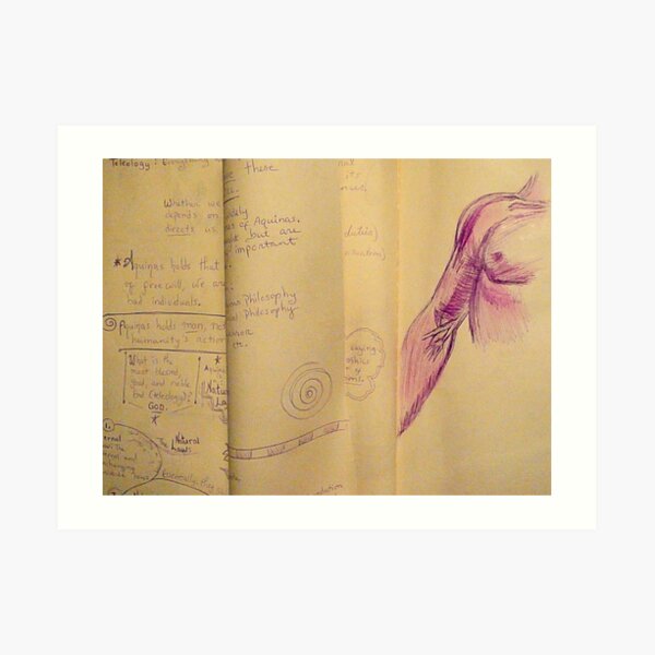 Philosophy Notes Art Print
