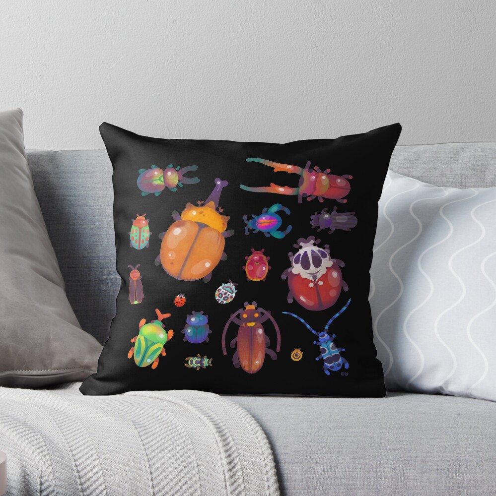 Beetle Throw Pillow
