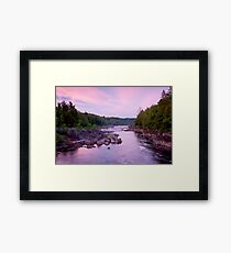 Sunset On The River Framed Print
