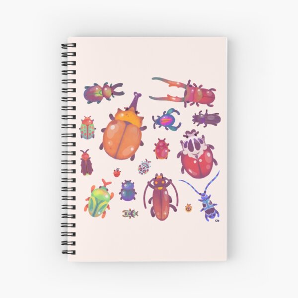 Beetle - pastel Spiral Notebook