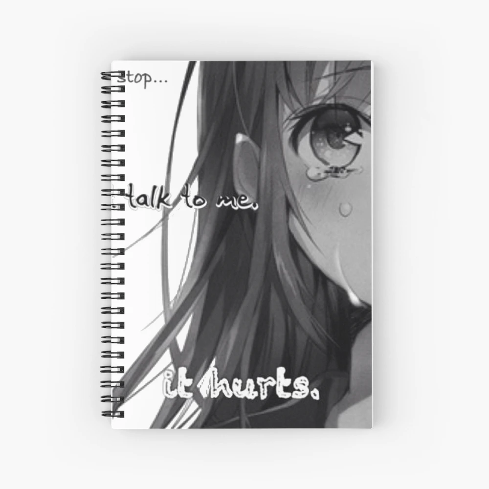 Sad Anime girl Greeting Card for Sale by WittyMillennial