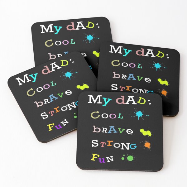 Item preview, My Cool Brave Strong Fun Dad Fathers Gift Design designed and sold by overstyle.