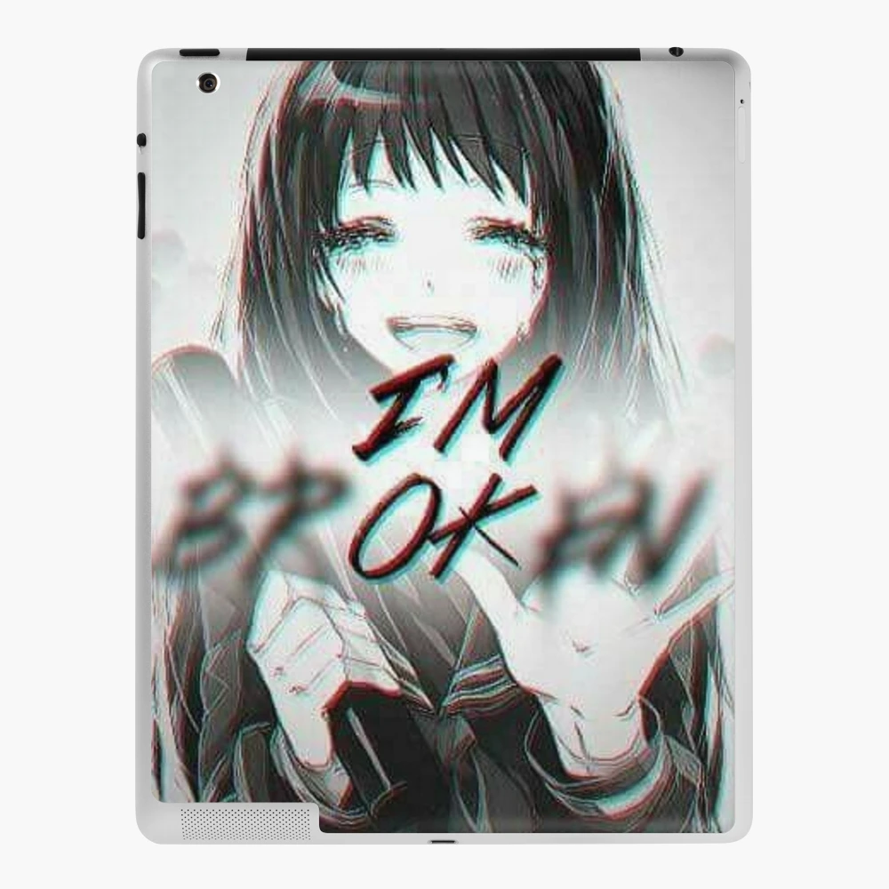 Sad Anime girl Postcard for Sale by WittyMillennial