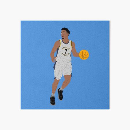 Malcolm Brogdon Art Board Print By Sefiqfebinita Redbubble - roblox ui basket ball