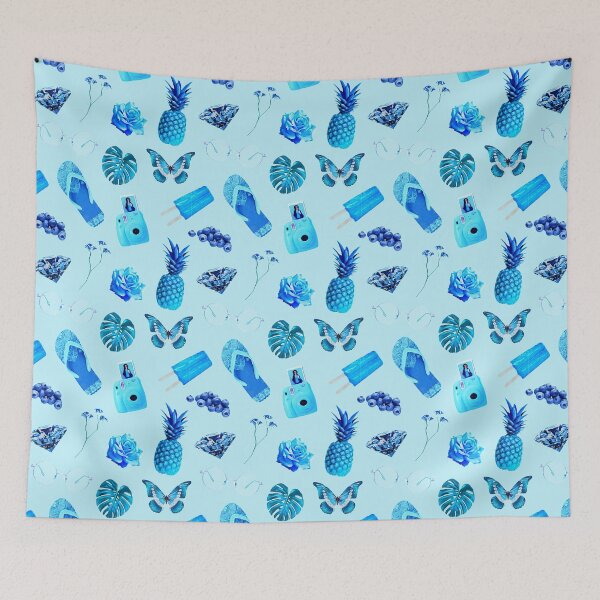 Item preview, Blue Summer Hippie Pattern and Sticker Sheet Pack ~ Collection Set 1 designed and sold by Neon-Wolf.