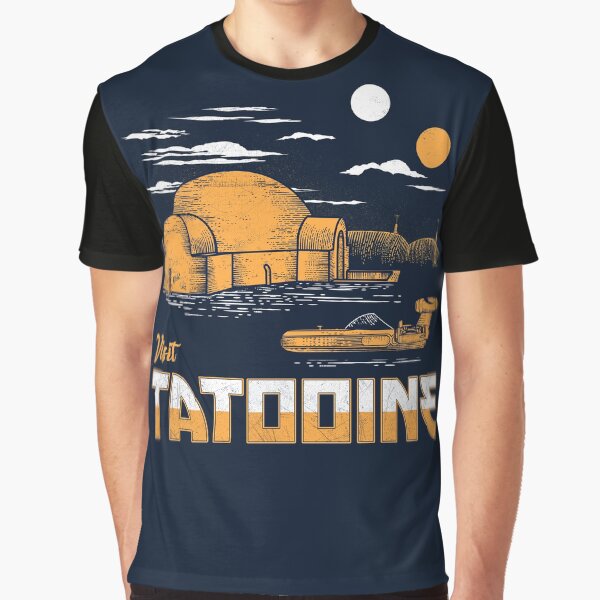 Vista previa del artículo con la obra «Visita Tatooine», diseñado y vendido por therocketman.