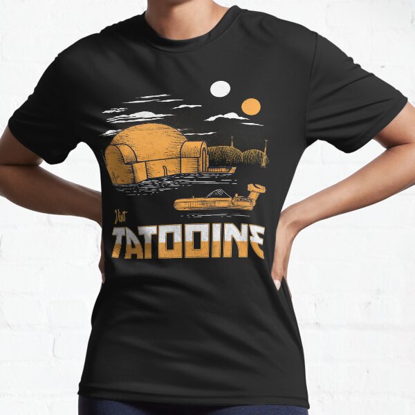 Vista previa del artículo con la obra «Visita Tatooine», diseñado y vendido por therocketman.