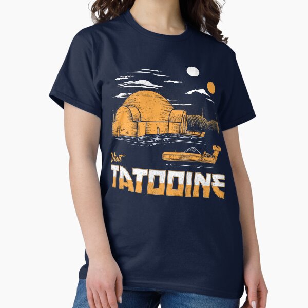 Vista previa del artículo con la obra «Visita Tatooine», diseñado y vendido por therocketman.
