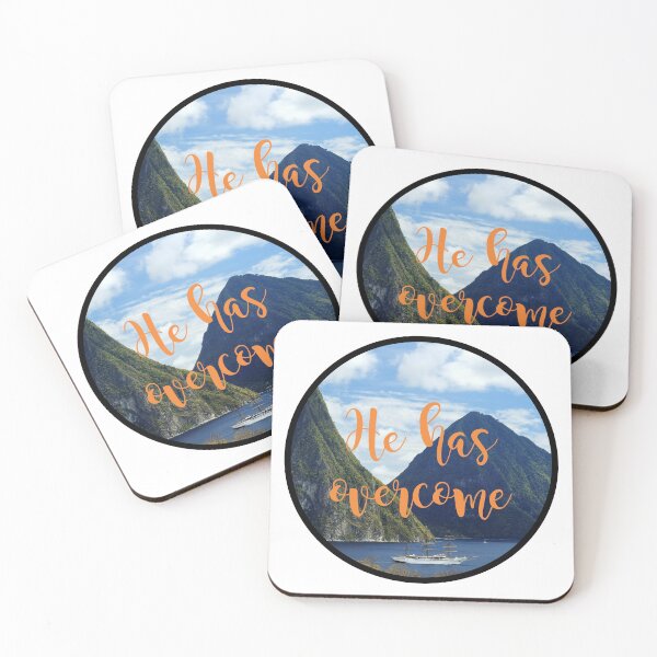 Item preview, He has overcome.... Circle sticker designed and sold by Dhynzz.