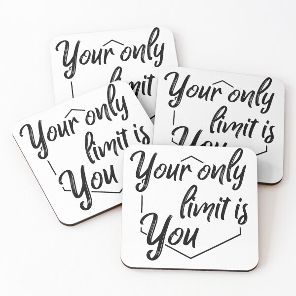 Item preview, Your only limit is you typography text art quote by Word Fandom - wordfandom designed and sold by Kerry Pritchard.