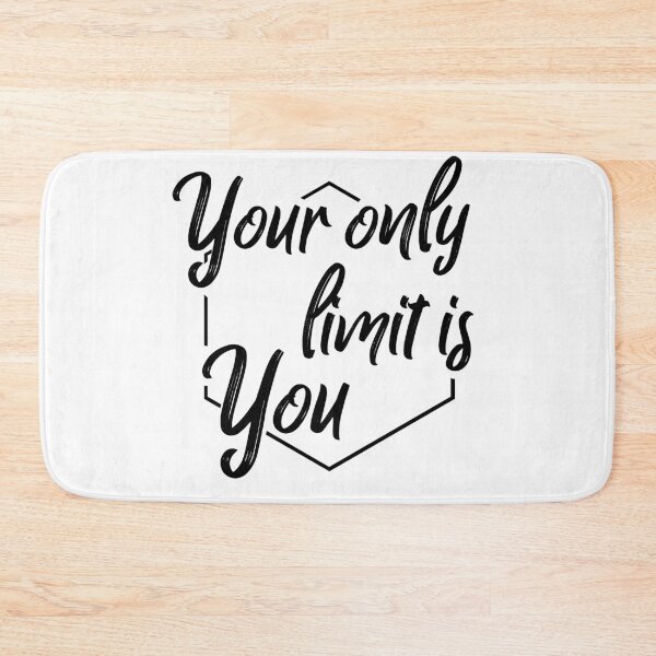 Artikelvorschau, Your only limit is you typography text art quote by Word Fandom - wordfandom entworfen und verkauft von Kerry Pritchard.