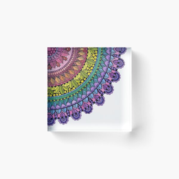 Item preview, Rainbow Zen Mandala Art designed and sold by Oirabot.