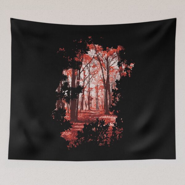 Item preview, Red forest picture designed and sold by wolfgangrainer.