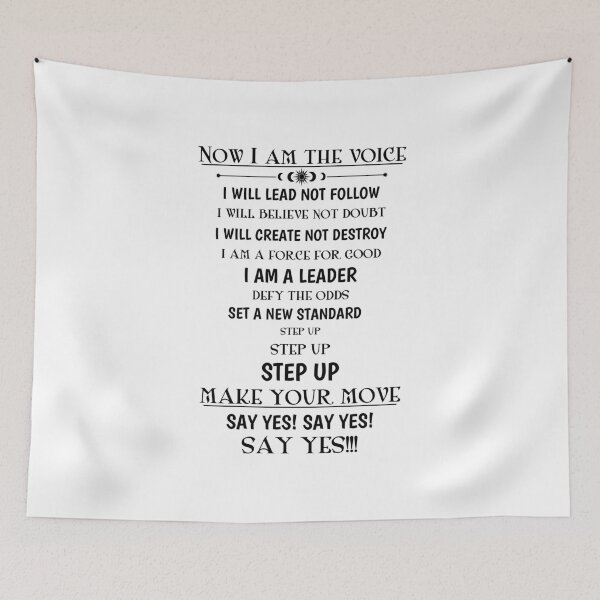 Item preview, Now I am the voice and Make your move...Say Yes! designed and sold by Tami LoPresti.