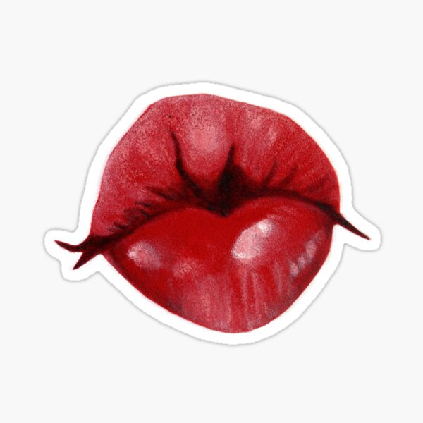 Puckered Lips (Donald Trump) Sticker