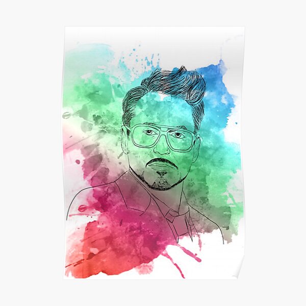 "Robert Downey JR" Poster for Sale by BMgraphics Redbubble