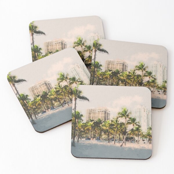 Item preview, Miami Cityscape designed and sold by AM FineArtPrints.