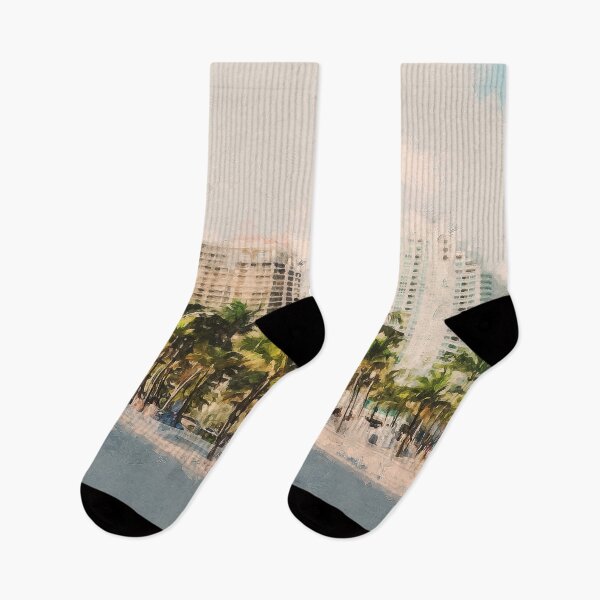 Item preview, Miami Cityscape designed and sold by AM FineArtPrints.